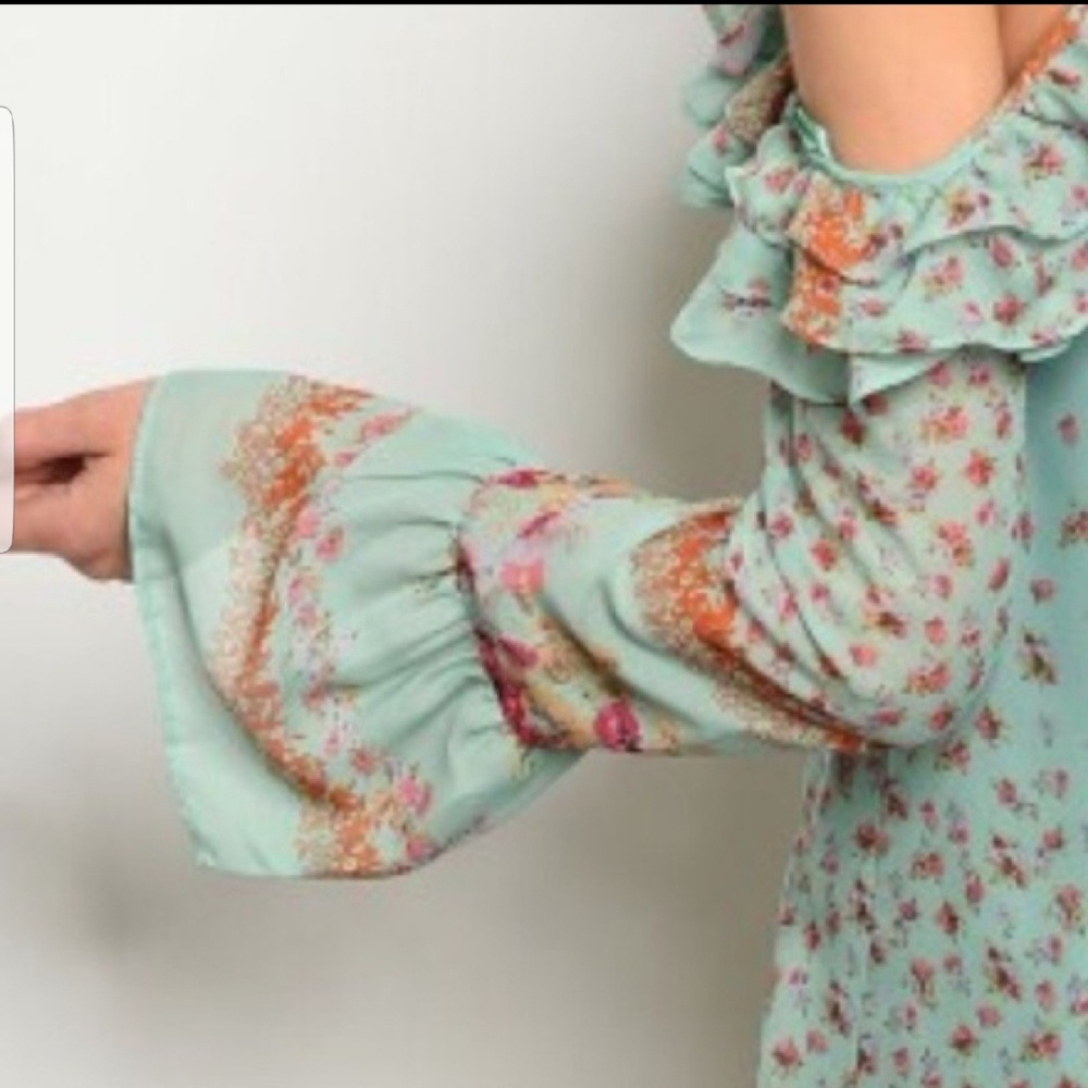 🎉HP🎉Off Shoulder Dress with Ruffles - Picture 5 of 8